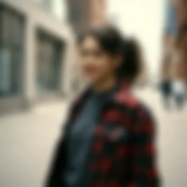 Urban Styling with Zip Up Flannels Stylish outfit featuring a zip up flannel in an urban setting.