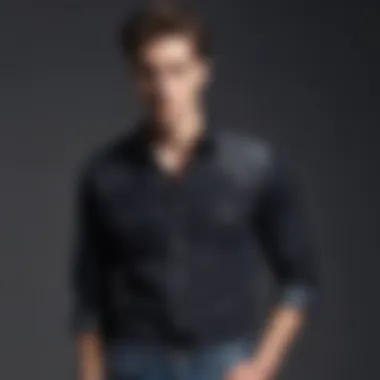 Casual Styling with Black Mesh Shirt and Denim Casual outfit featuring a black mesh shirt paired with denim