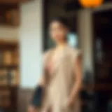 Chic Styling with a Sleeveless Kimono Cardigan Elegant sleeveless kimono cardigan styled with a chic outfit.