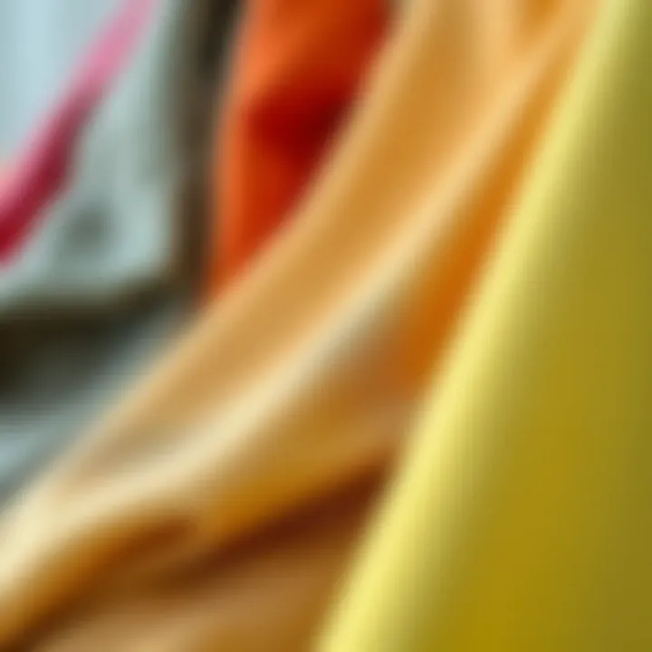 Diverse Fabric Options for Kimono Cardigans Close-up of fabric choices for sleeveless kimono cardigans.