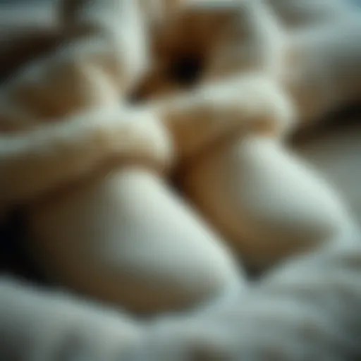 Luxurious Indoor Slipper Materials Luxurious indoor slipper materials showcasing softness