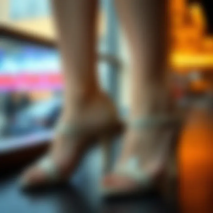 Chic heeled sandals for evening wear