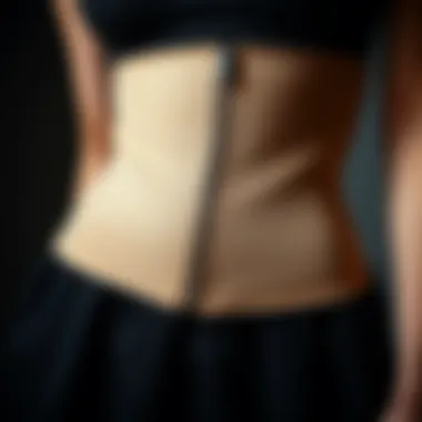 Materials Behind Tummy Shapers Diagram showcasing the materials used in tummy shapers