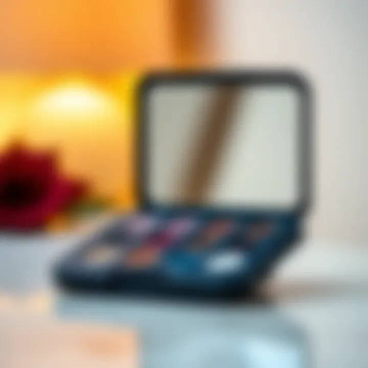 Travel-Friendly Palette Case Compact and portable eyeshadow palette case for travel