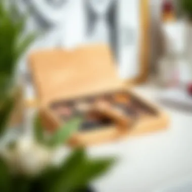 Chic Wooden Holder Wooden eyeshadow palette holder that blends with vanity decor