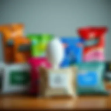 Variety of underarm wipe packaging