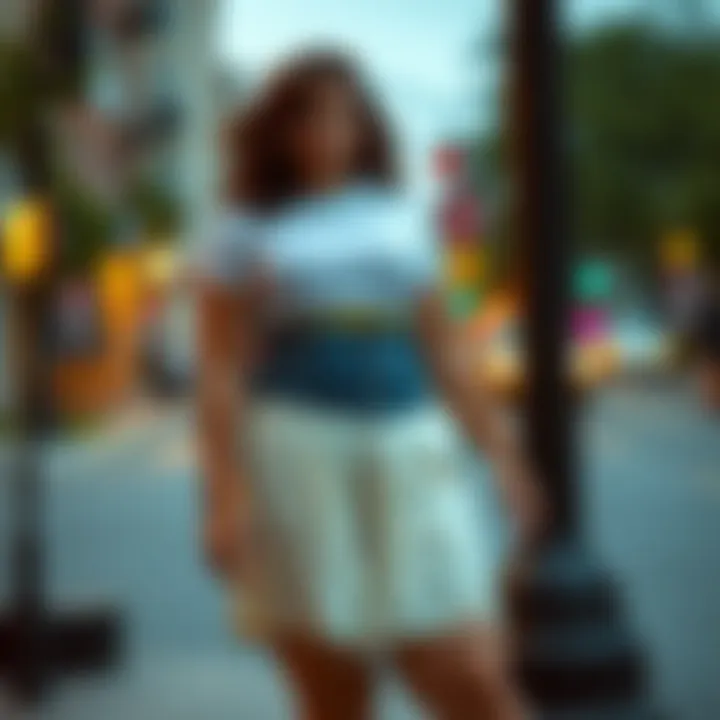 Diverse Styling Options for Neon Biker Shorts Diverse styling options showcasing neon biker shorts in different outfits.