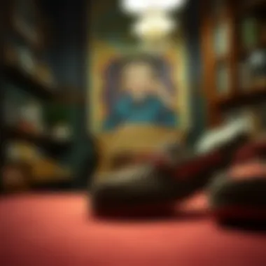 Nostalgic Advertisement for Betty Boop Slippers Vintage advertisement featuring Betty Boop slippers