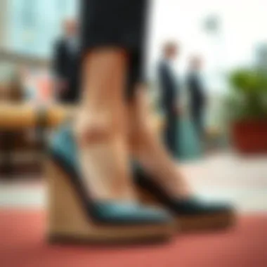 Elevating Formal Wear with Wedge Shoes Elegant wedge shoes suitable for formal attire