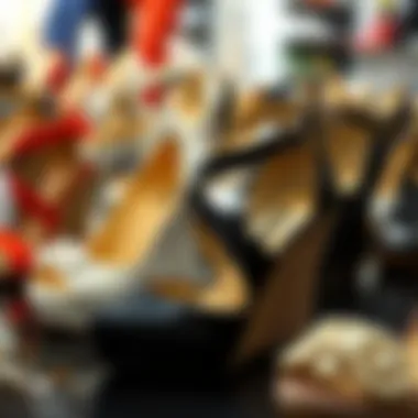 Exploring Various Styles of Wedge Shoes Diverse styles of wedge shoes on display