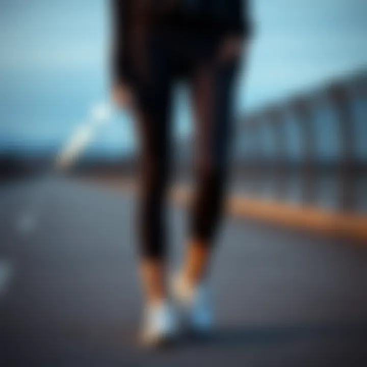 Trendy workout capri leggings showcasing pockets